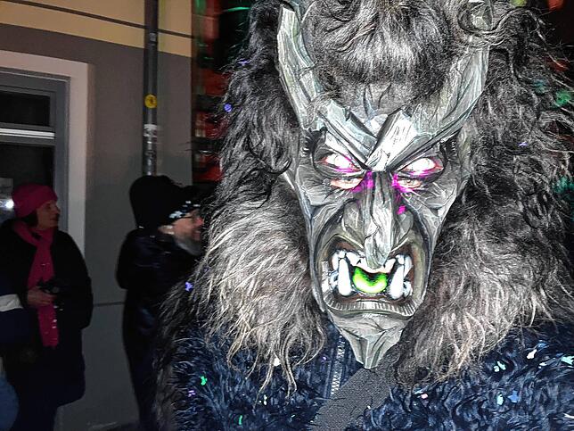 Einige der Masken wirkten fast angsteinflößend auf die vielen tausend Zuschauer, die sich in der Laufenburger Altstadt und auf der ...