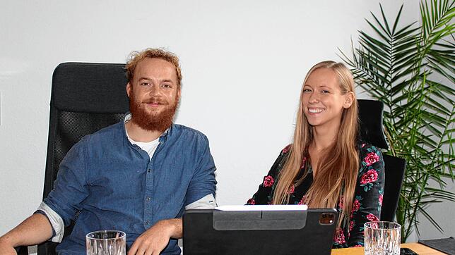 Frederik Lange und Cecilia Herzberg sind zufrieden mit dem ersten Geschäftsjahr ihres neu in Konstanz gegründeten Immobilien-Unternehmens.