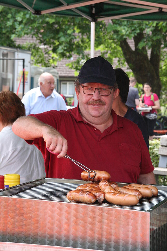 Der Grillmeister in Murg sorgte dafür, dass niemand hungrig vom Sattel fiel.