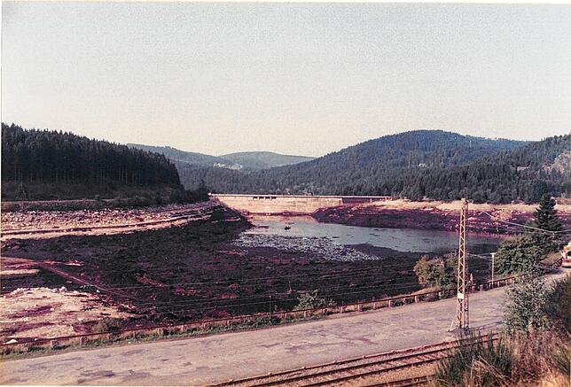 Bild 18: Faszinierende Bilder: so sah der leere Schluchsee 1983 aus
