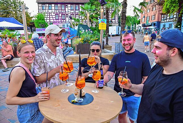 Bild 9: Urlaubsstimmung auf dem Schwenninger Muslenplatz