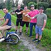 Freie Fahrt für die Mofa Mania bei den Motorsportfreunden Pfohren: Lars Bolli (von links), Andreas Fricker, Nicoals Hofmaier, Ingo ...