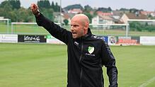 Patrick Hagg, Trainer des TSV Aach-Linz, muss nach einem spannenden Spiel und 2:3 gegen Mühlhausen ohne Punkte vom Platz.