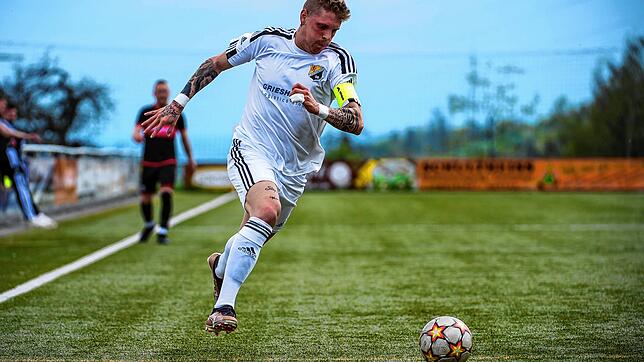 Immer Vollgas: Kapitän Gabriel Dittmar vom SV 08 Laufenburg II will seine Teamkollegen mitziehen und geht deshalb immer ...