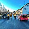 Die Kollision zweier Autos auf der B313 in Zizenhausen war der erste Einsatz am Montagmorgen für die Freiwillige Feuerwehr Stockach.