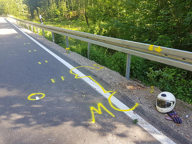 Ein tödlicher Motorradunfall ereignete sich Anfang Juni zwischen Hochsal und Laufenburg.