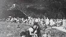 Waldfest bei der Eselhütte: Aufnahme aus der Jubiläumsschrift 1985 zum 100-jährigen Fest des Schwarzwaldvereins. Bild: Archiv Thomas Mutter