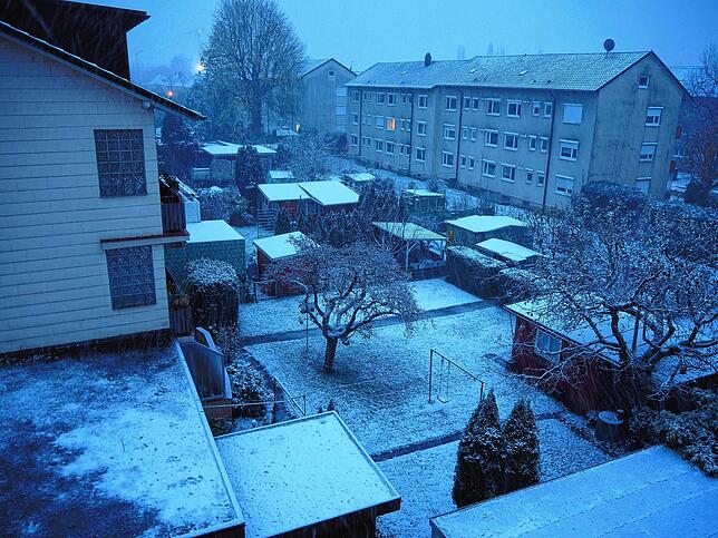 Blick aufs winterliche Bad Säckingen.