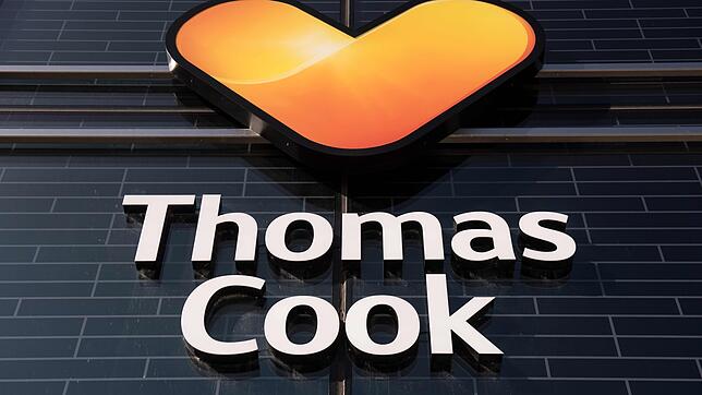 Eine geschlossene Thomas Cook Filiale drei Tage nach der Insolvenz.