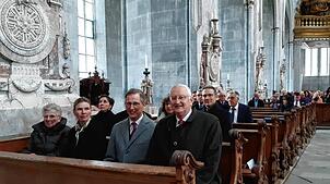 Hochrangige Gäste beim Festakt (von links): Valerie Markgräfin von Baden, Stephanie Markgräfin von Baden, Bernhard Markgraf von Baden ...