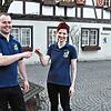Schon vor einer Woche trafen sich vor dem Rathaus die Vorsitzende des Musikvereins Bermatingen, Anna Reisch und der neue Dirigent, Lukas ...