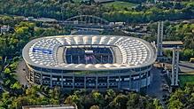 Im Stadion Deutsche-Bank-Park, in dem normalerweise Fußball-Bundesligist Eintracht Frankfurt zuhause ist, findet Anfang Januar das ...
