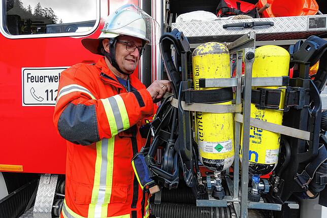 Bild 17: Gemeinsame Probe der Sto-Werkfeuerwehr und der Freiwilligen Feuerwehren