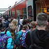 Wiederholt kam es am Gottmadinger Bahnhof zu solchen chaotischen Situationen. Weil sich ein Triebwagen der DB in Reparatur befindet, ...