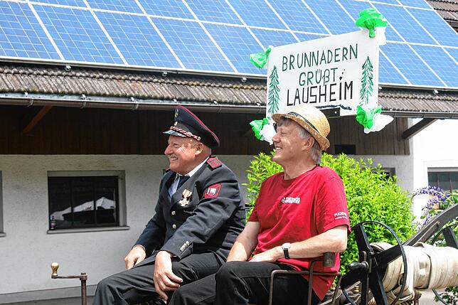 Bild 28: Gute Laune beim Bezirksmusikfest in Lausheim