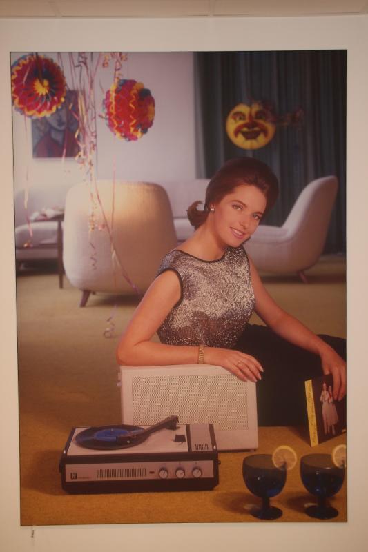 Die St. Georgener Phonoindustrie in leuchtenden Farben: Diese Werbung aus den 1970er Jahren hat als überlebensgroße Reproduktion in ...
