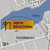 Auch auf der anderen Rheinseite, im Tägermoos, mussten Menschen ihr Leben lassen.