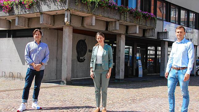 Natascha Stromer, Mitorganisatorin, Festivalleiter Karsten Dönneweg (links) und Giovanni Costantino von der Stadt freuen sich auf den ...
