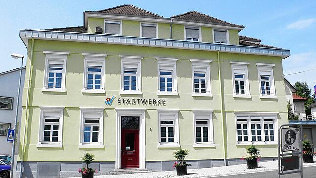Das Gebäude der Stadtwerke in Tiengen.