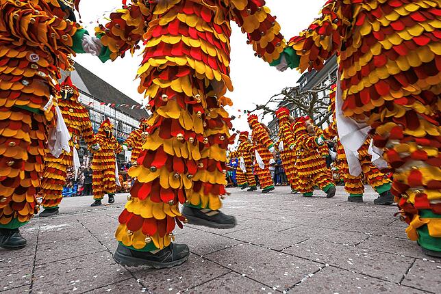 Bild 3: Narrenbaumstellen auf dem Radolfzeller Marktplatz
