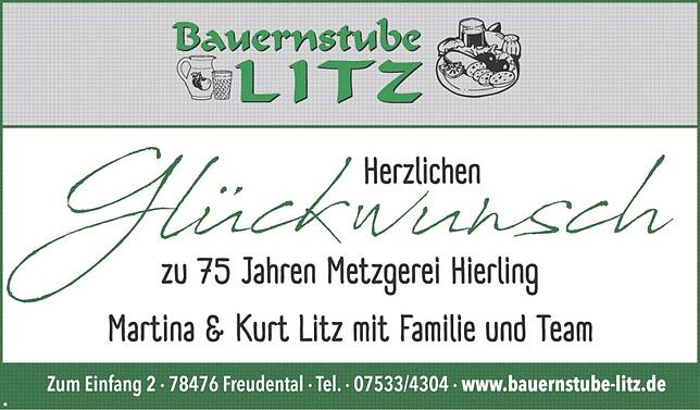 Bild 9: 75 Jahre Metzgerei Hierling Dettingen: Metzgerei Hierling feiert 75-jähriges Jubiläum mit großem Fest
