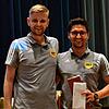 Stabwechsel: Schon zum 1. Januar beerbte Ramon Leisinger (links) vom SV Albbruck seinen Vorgänger Hafes Gerspacher vom FC Kandern.