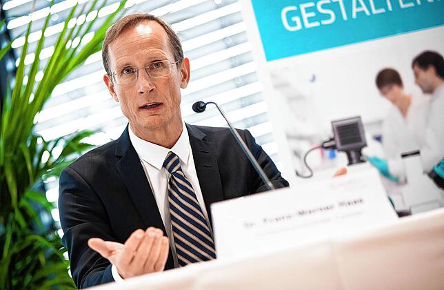Franz-Werner Haas, Vorstandsvorsitzender des biopharmazeutischen Unternehmens Curevac. Das Tübinger Biotech-Unternehmen Curevac hat das ...