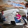 Wie geht es auf dieser anspruchsvollen Baustelle weiter? Thomas Pehle (von links), Florian Wiener und Moritz Köhler beraten unter einem ...