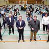 In der SÜDKURIER-Wahlarena diskutieren (erste Reihe von links): Johannes Kretschmann (Grüne), Thomas Bareiß (CDU), Stephan Link (FDP), ...