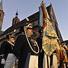 Ohne Waffen musste die Villinger Bürgerwehr aufmarschieren. das Bürgeramt wollte es so.