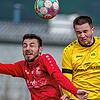Augen zu und durch: Jannis Pietzke (links) und Jeremy Utz steigen hoch zum Kopfballduell. Pietzke erzielte beim 3:0-Sieg der Spvgg. ...