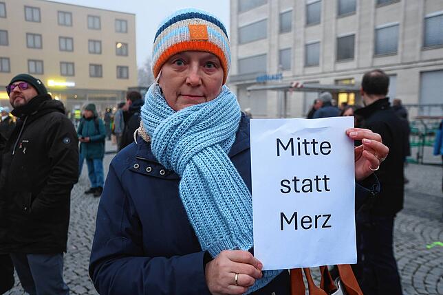 Verärgerung über die Abstimmung mit Stimmen der AfD am Mittwoch, 29. Januar, reicht bis ins bürgerliche Lager: Betina Münch mit ...