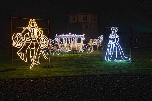 Bild 27: Insel Mainau: Bilder vom Start des Christmas Garden 2023 - Teil 1