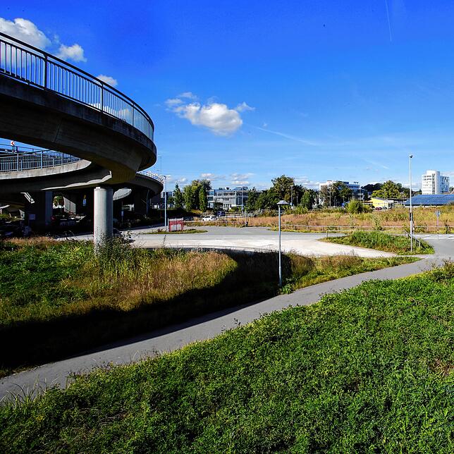Am Brückenkopf Nord der Konstanzer Schänzlebrücke soll bald ein gut angebundenes Neubauquartier entstehen.