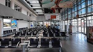 Eher die Regel als die Ausnahme: In der Halle des Bodensee-Airports herrscht oft Leere. (Archivbild)