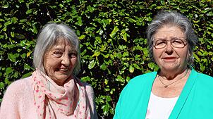 „Der Mensch braucht den Menschen“, sind sich Renate Geiger (links) und Hildegard Sasse sicher. Ihr Besuchsprojekt gegen Einsamkeit heißt ...