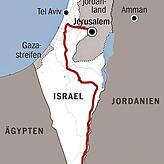 Von Jerusalem südlich nach Eilat und dann über die Grenze: Auf diesem Wege verließen Regine Klusmann und Andreas Bücklein Israel.