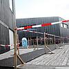Am Bodenseezentrum des Naturschutzverbandes Nabu, gegenüber dem Bahnhof Reichenau, flattern Absperrbänder.