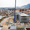 Das Bauvorhaben von oben: Im neuen Parkhaus Am Gleis, das von den Stadtwerken Singen realisiert wird, sollen noch in diesem Jahr 324 ...