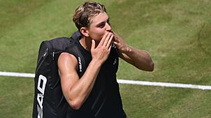 Justin Engel konnte auch mit dem Kanadier Felix Auger-Aliassime lange mithalten.