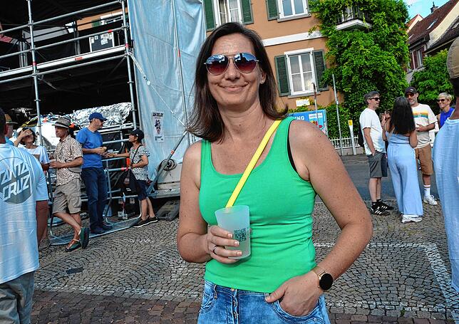 Bild 39: Gute Stimmung beim dritten Konzertabend des Markdorf Open-Air 2025