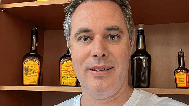 Der Hintergrund passt schon einmal: Dominik Paintner ist der neue Werkleiter von Maggi in Singen.