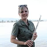 Lisa Welschinger ist im Musikverein Allensbach aktiv und spielt selbst Querflöte. Sie sagt: „Wir sind ein netter Haufen. Man kommt auch ...