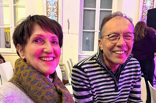 Petra und Hubert Seger sind von der Stimmung beeindruckt.