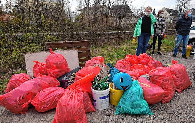 Bei der Müllsammel-Aktion am vergangenen Samstag haben Freiwillige rund 170 Kilogramm Müll gesammelt.