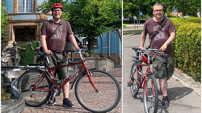 Los geht es in Donaueschingen noch frohgemut (links), am Ziel in Bad Dürrheim sieht das schon etwas anders aus.