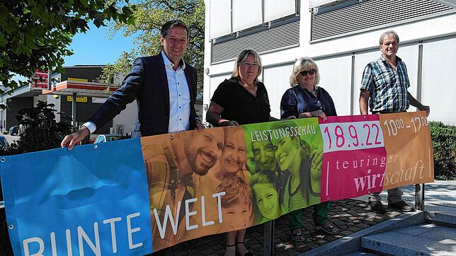 Der Vorstand des Vereins Teuringer Wirtschaft freut sich auf die Leistungsschau (von links): Hubert Probst, Gaby Etzel, Monika Bucher ...