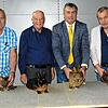 Erfolgreiche Vereinszüchter des C 280 Meßkirch (von links): Franz Lutz, Herdwangen-Schönach (Federfüßiges Zwerghuhn), Walter Kästle, ...