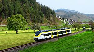 Dank Batteriezügen kann auch die Zukunft der Wutachtalbahn bald elektrisch sein, wie hier in der Ortenau.