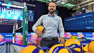 Thilo Späth-Westerholt ist Geschäftsführer des Volleyball-Proficlubs beim VfB Friedrichshafen. Wie lang die Spacetech-Arena noch ...